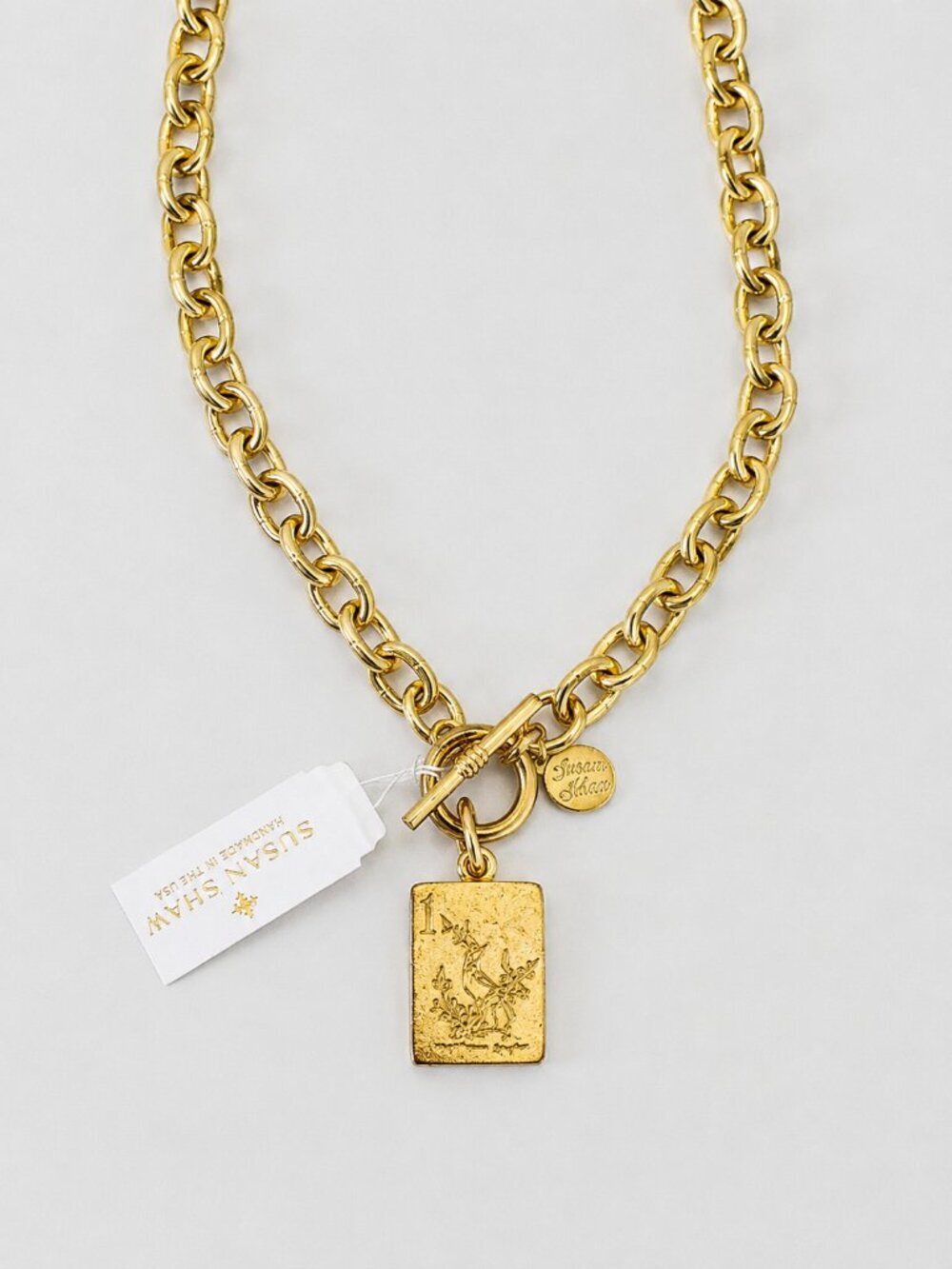 Lucky! Susan Shaw Mahjong Bird Toggle Necklace — NWT - Picture 4 of 4